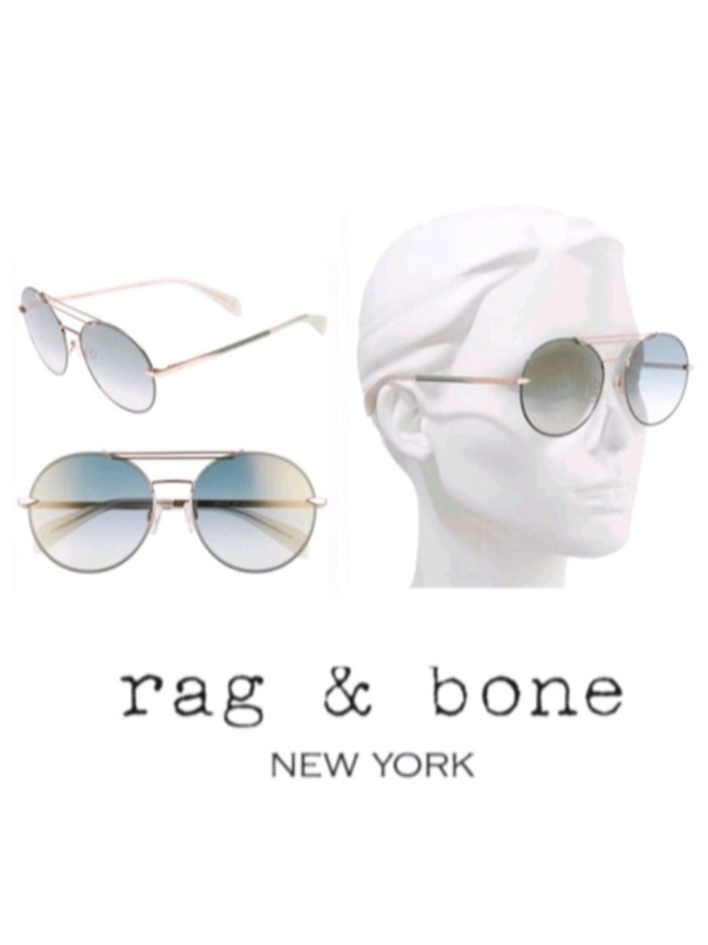 Rag & Bone Round Aviator sunglasses SEE ALL PHOTOS READ DESCRIPTION